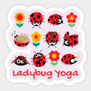 Ladybug Yoga Sticker